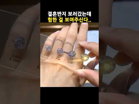 사장님 ㅠㅜ 이러시면 안돼요 프로포즈 예물반지 다이아반지