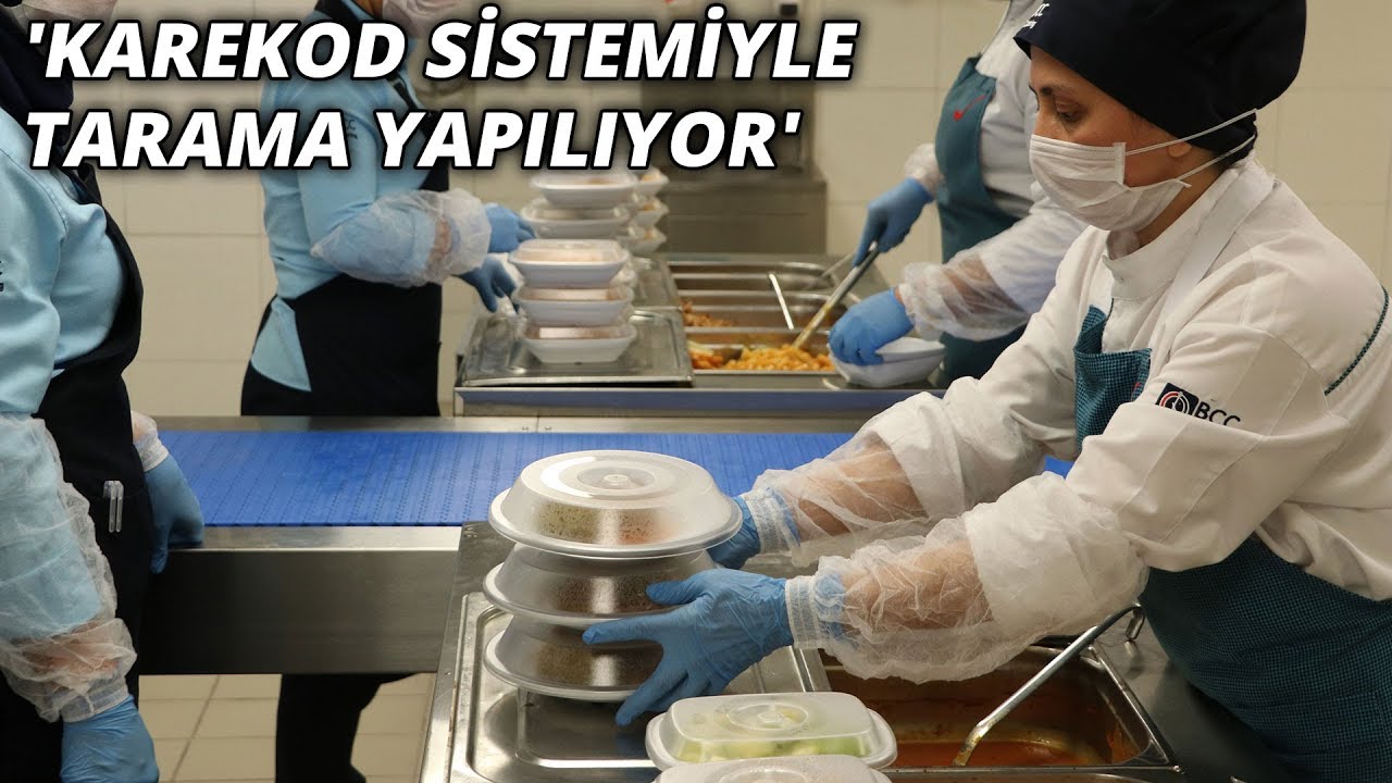 Günde 10 bin kişiye yemek hazırlanan mutfağın kapıları DHA'ya açıldı