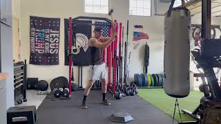 Garage Workout | Kettlebell Swings, Sledgehammer, Push ups
