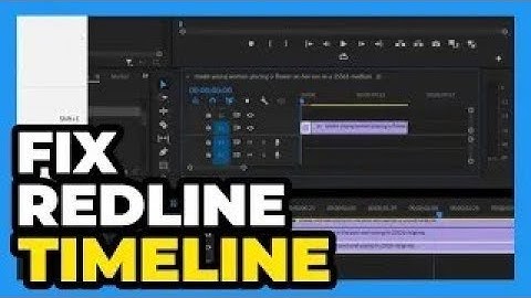 Premiere Pro   Red Line On Timeline Fix 2024