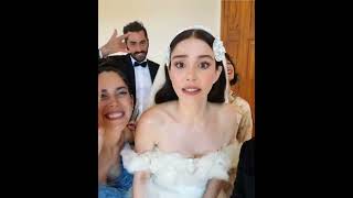 Özge before her wedding vows 🍒 #özgegürel #özgeserkanwedding