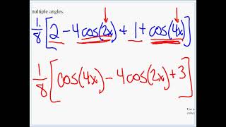 5-5 Multiple Angles and Product to Sum Formulas day 2