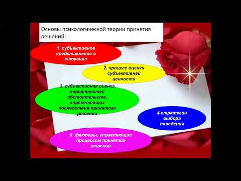 Лекция 14  Психологические аспекты принятия управленческих решений