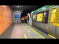 Transperth B series arriving at Elizebeth Quay station