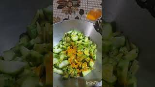 jhinge diye choto mach #cooking #food #recipe