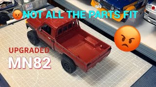 MN82 Toyota Landcruiser THE UPGRADES. They didn’t all fit and the rear axle was broken !