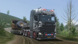 Truckers Of Europe 3 | Mining Truck Parts Transport From Stuttgart To Quarry | Heavy Gameplay