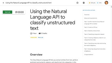 Using the Natural Language API to classify unstructured text