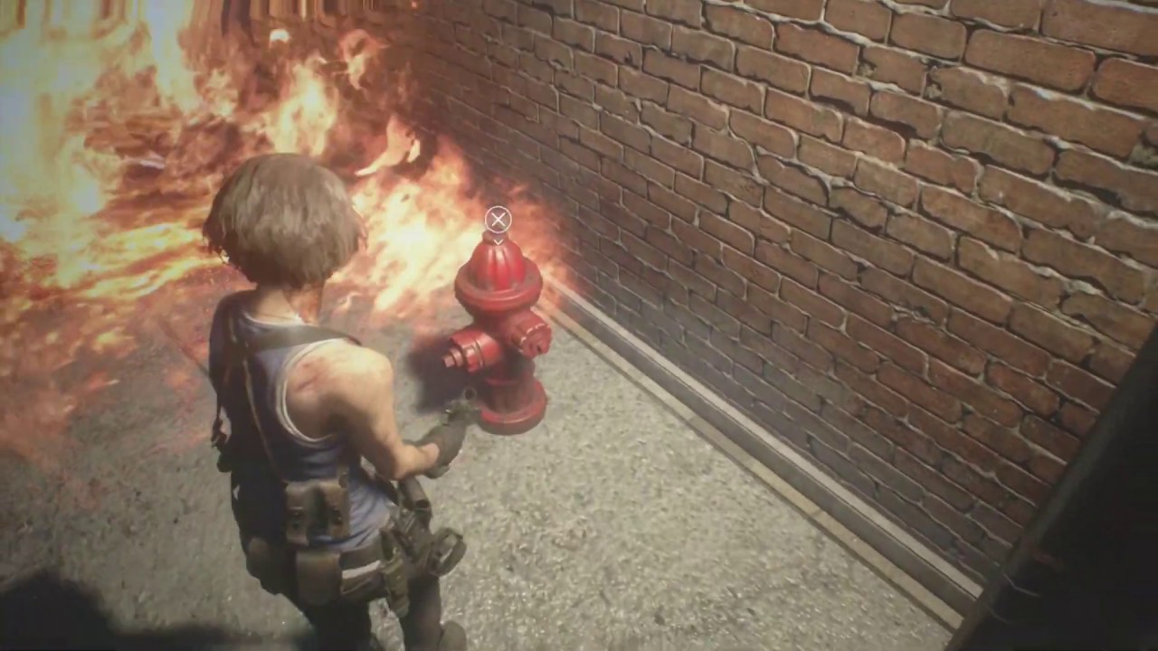 How to put out the Downtown alley fire - Resident Evil 3 Remake