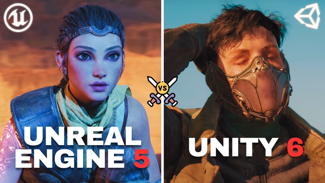 Unreal Engine 5 vs Unity 6 | What is the best Game Engine for Beginners ...
