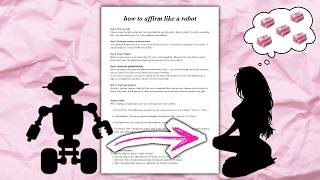 act like a robot to manifest FAST (hack your reality)