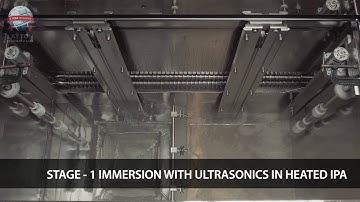 Demonstration of IPA (Isopropyl alcohol) Cleaning and Drying System