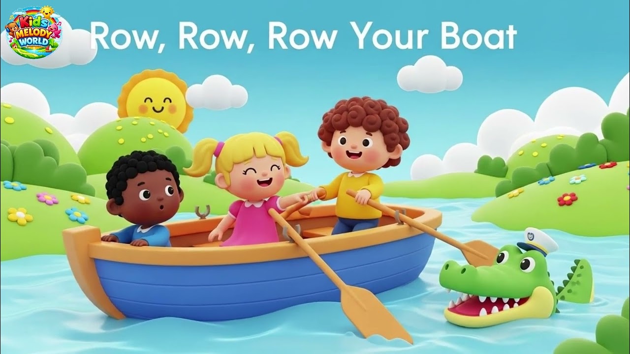 Row, Row, Row Your Boat | Fun Nursery Rhyme for Kids & Toddlers | Kids Melody World