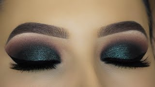 Intense Green Smokey Eyes Makeup Tutorial!