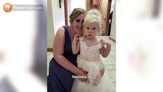 Lace Tulle Beach Flower Girl Dresses | Princessly Dresses