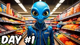 "Alien's First Grocery Store Trip!" 😱 | Blippo's HILARIOUS Adventure 🛒👽