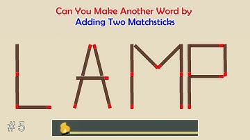 Can you make another word from the existing one? | Matchstick Word Puzzles #   | Brain Teaser
