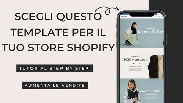 IL MIGLIOR TEMA SHOPIFY TUTORIAL DROPSHIPPING ITA