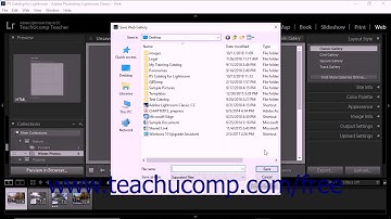 Lightroom Classic CC Tutorial Exporting Web Photo Galleries Adobe Training