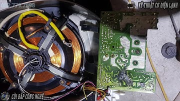 Sửa nồi cơm điện Sanyo Nhật 100v cắm nhầm điện 220v