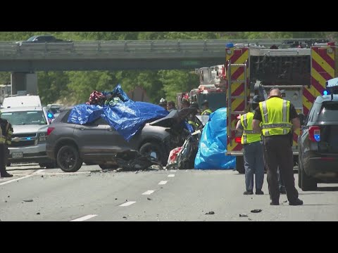 Two dead, one injured in wrong-way I-295 crash in Falmouth - YouTube