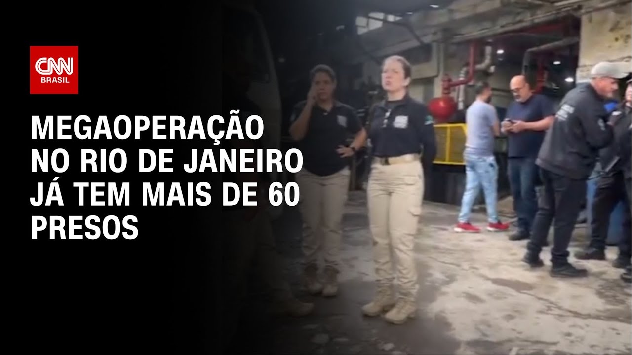 Megaoperação no Rio de Janeiro já tem mais de 60 presos | CNN NOVO DIA ...
