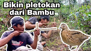 Cara Bikin Pletokan Dari Bambu ala senapan angin