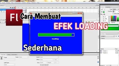 Cara Membuat Animasi Loading di Adobe Flash | Fabijaya FJ