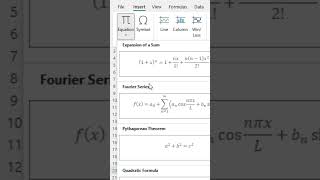 Insert Equations in Excel Easily | Add &amp; Edit Math Formulas #excel #exceltricks