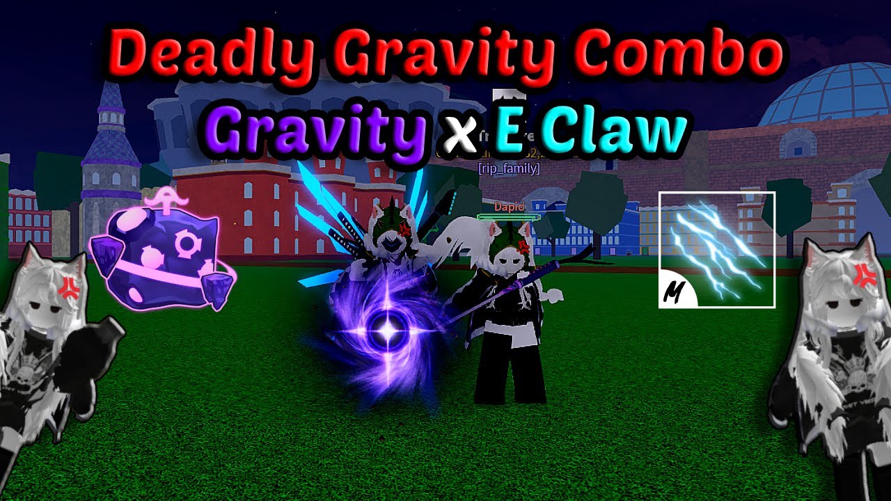 Best Combo Gravity Rework With E Claw + Yama Blox Fruits Bounty Hunting 30M