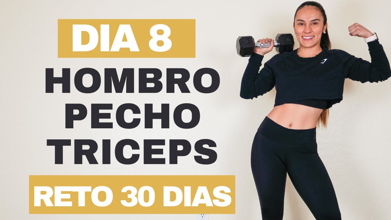 Hombro, Pecho y Triceps | RUTINA TREN SUPERIOR | mancuernas - YouTube