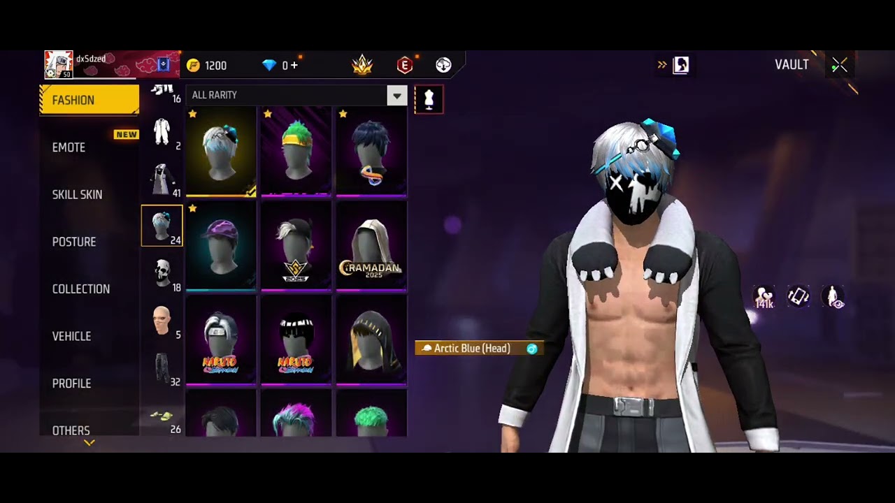 Free style dress combination in free fire(come back kar liya)