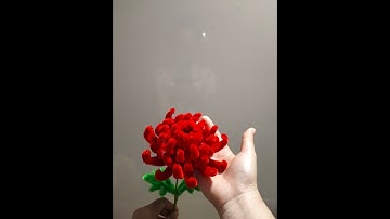 Làm hoa cúc đại đoá bằng kẽm nhung (Make chrysanthemum flowers from velvet zinc) #homemade #lalynk