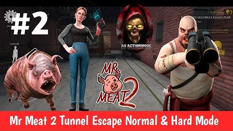 Mr.Meat 2: Prison Break Part 2 | Normal & Hard Mode| mr meat 2 tunnel escape |  AS ActionMode