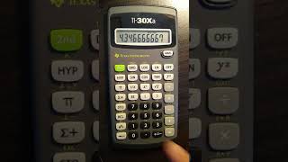 Stats on a TI-30XA