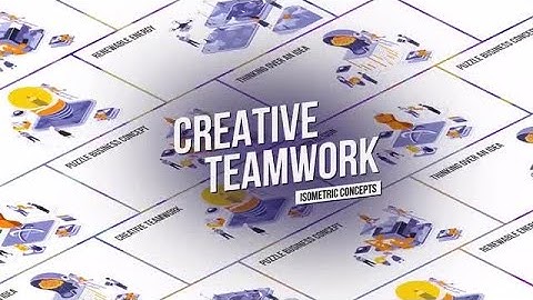 Creative Teamwork - Isometric Concept After Effects Templates