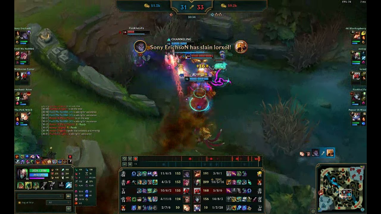 League of Legends (11.24 EUW G4) - Singed-Yuumi Quadra Kill