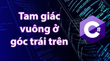 C# - Bài tập 3.5: Vẽ tam giác vuông góc trái trên