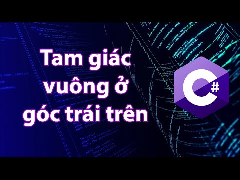 Video C# - Bài tập 3.5: Vẽ tam giác vuông góc trái trên - youtube