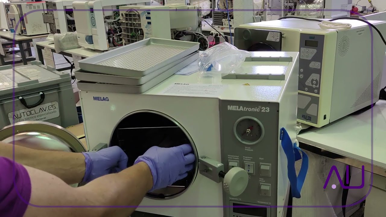 ¿Cómo instalar y poner en marcha un autoclave Melatronic 23 de Melag?