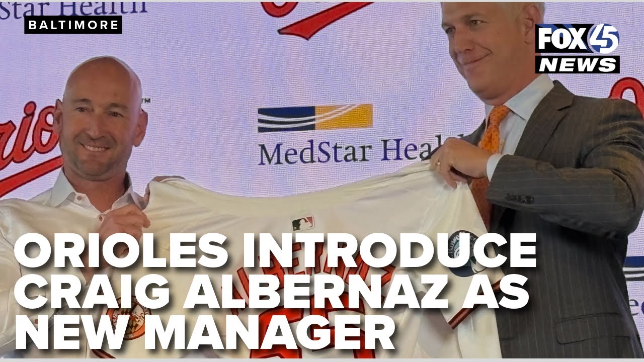 Orioles introduce Craig Albernaz as team's new manager
