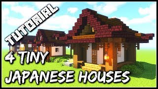 How To Build 4 Tiny Japanese Houses | Minecraft Tutorial screenshot 4