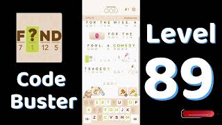 Code Busters Level 89 Walkthrough 🧩 | All Puzzle Solutions| Solutionguruji