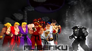 Jin Kazama, Shin Ryu, Mystikblaze Evil Ryu, Riot Ken, Sensei Ken, Reu Evil Ken vs Dark God Ryu MUGEN