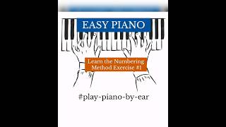 Easy Piano | Numbering Method Exercise #1