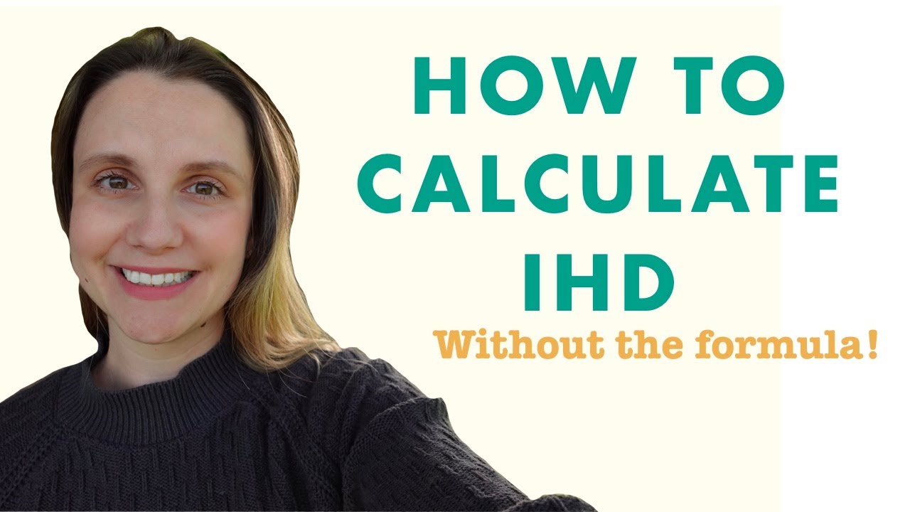 How to calculate ihd without the formula index of hydrogen