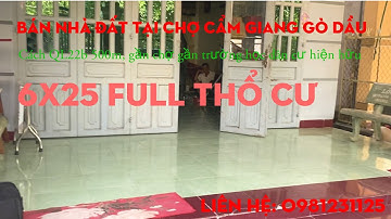 Bán nhà đất tại chợ Cẩm Giang gò dầu cách quốc lộ 22b 500m