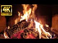 🔥Relaxing Fireplace with Burning Logs and Crackling Fire Sounds for Stress Relief 4K