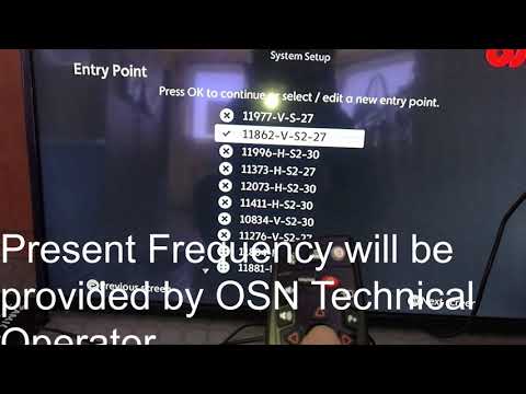 OSN Set Up Procedure and signal Check, Technical Services contact Details