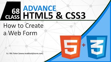 Creating HTML Web Form - Advance HTML CSS Tutorials In Urdu / Hindi 2018